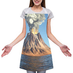 Volcanic Mountain Print Adjustable Apron