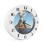 Volcanic Mountain Print Alarm Clock