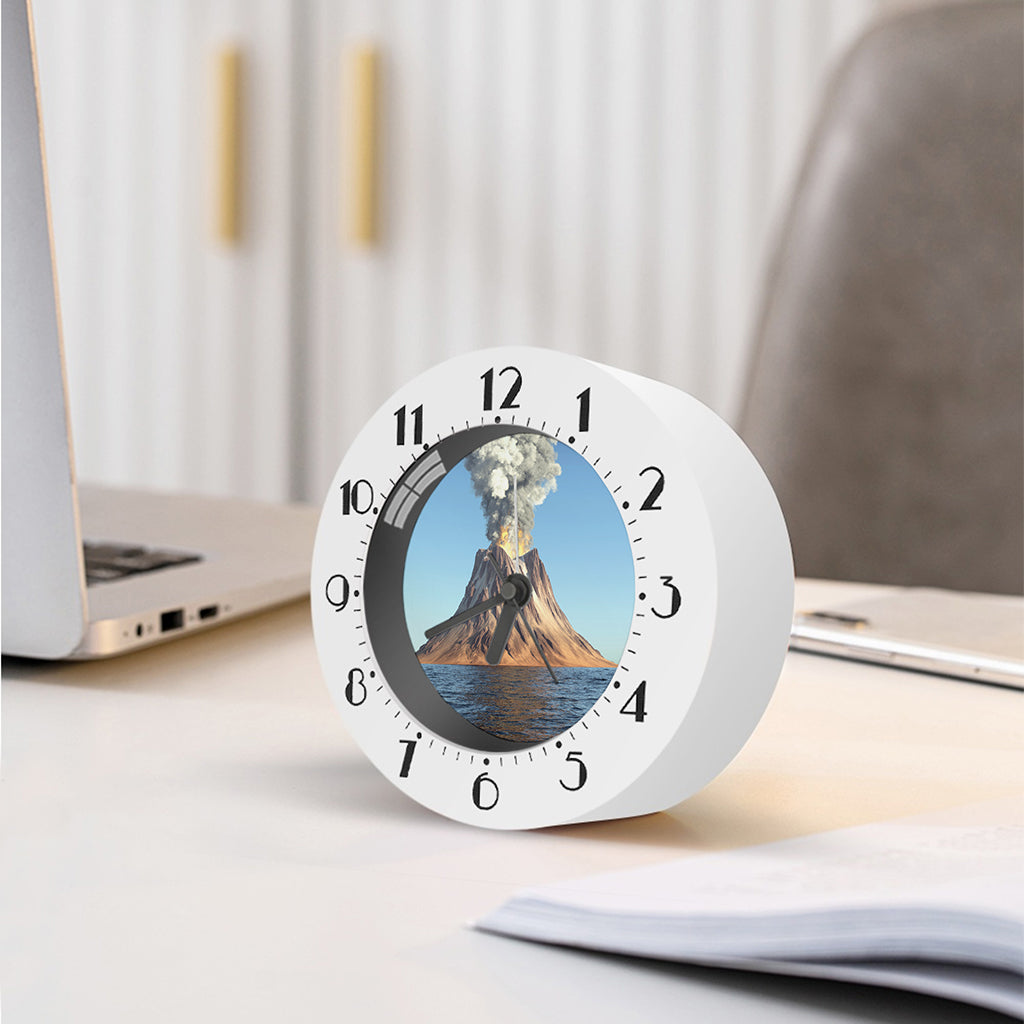 Volcanic Mountain Print Alarm Clock