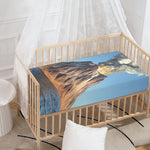 Volcanic Mountain Print Baby Crib Sheet