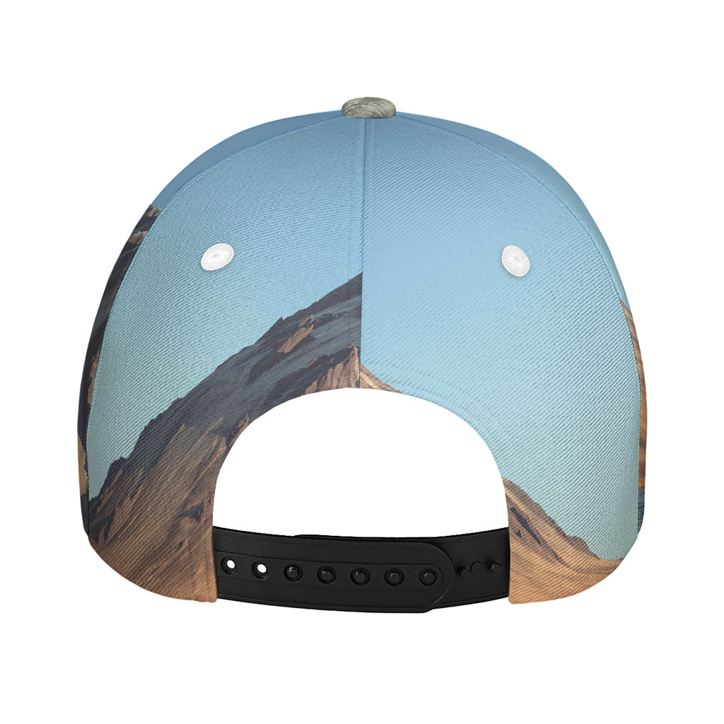 Volcanic Mountain Print Baseball Cap