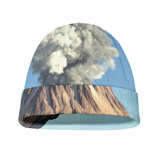 Volcanic Mountain Print Beanie