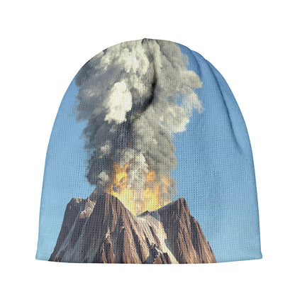 Volcanic Mountain Print Beanie