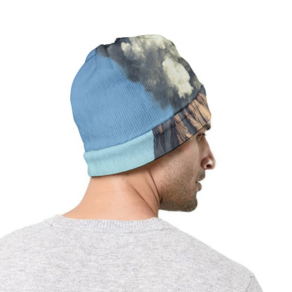 Volcanic Mountain Print Beanie
