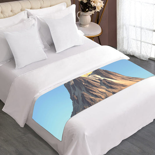Volcanic Mountain Print Bed Runner