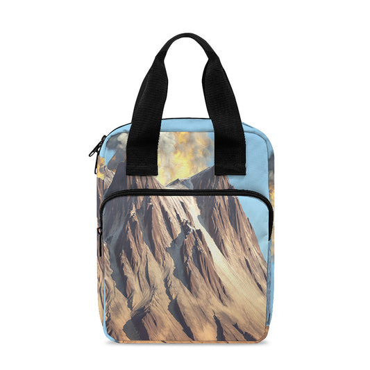 Volcanic Mountain Print Bible Tote Bag