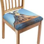 Volcanic Mountain Print Chair Cushion Cover