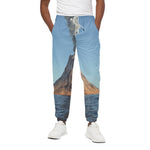 Volcanic Mountain Print Cotton Pants