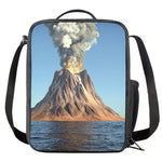 Volcanic Mountain Print Crossbody Lunch Bag