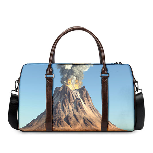 Volcanic Mountain Print Duffle Bag