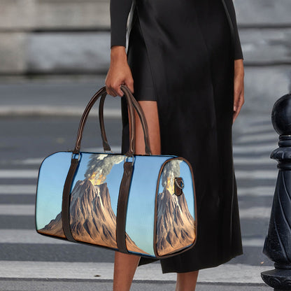 Volcanic Mountain Print Duffle Bag