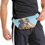Volcanic Mountain Print Fanny Pack
