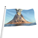 Volcanic Mountain Print Flag