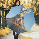 Volcanic Mountain Print Foldable Umbrella