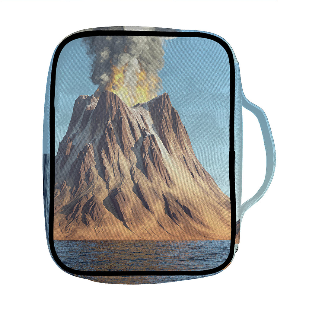 Volcanic Mountain Print Front Pocket Bible Bag