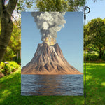 Volcanic Mountain Print Garden Flag
