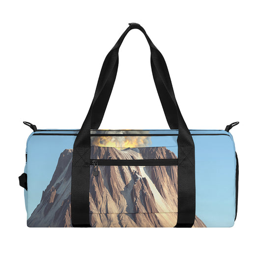 Volcanic Mountain Print Gym Bag