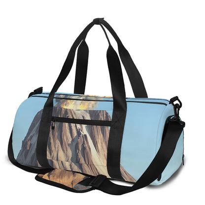 Volcanic Mountain Print Gym Bag