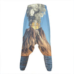 Volcanic Mountain Print Hammer Pants