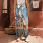 Volcanic Mountain Print Harem Pants