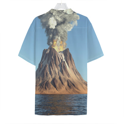 Volcanic Mountain Print Hawaiian Shirt