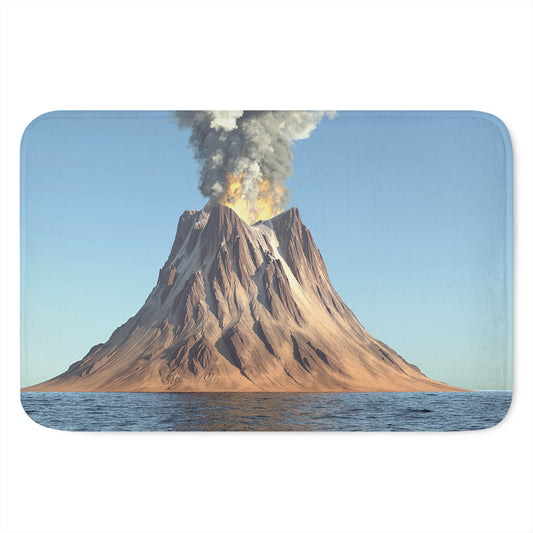 Volcanic Mountain Print Indoor Door Mat