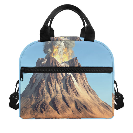 Volcanic Mountain Print Insulated Lunch Bag