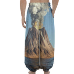 Volcanic Mountain Print Lantern Pants