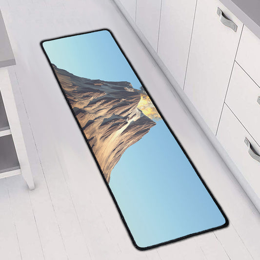 Volcanic Mountain Print Long Kitchen Mat