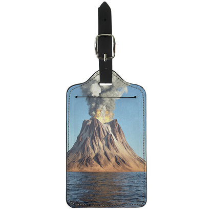 Volcanic Mountain Print Luggage Tag