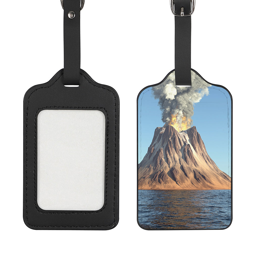Volcanic Mountain Print Luggage Tag