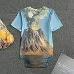 Volcanic Mountain Print Men's Bodysuit