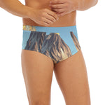 Volcanic Mountain Print Men's Briefs
