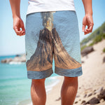 Volcanic Mountain Print Men's Cargo Shorts
