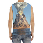 Volcanic Mountain Print Men's Fitness Tank Top