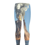 Volcanic Mountain Print Men's leggings