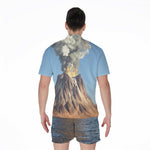 Volcanic Mountain Print Men's Rompers