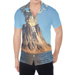 Volcanic Mountain Print Men's Shirt
