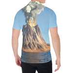 Volcanic Mountain Print Men's Shirt