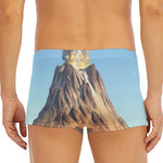 Volcanic Mountain Print Men's Short Boxer Briefs