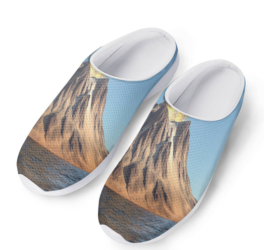 Volcanic Mountain Print Mesh Casual Shoes
