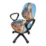 Volcanic Mountain Print Office Chair Cover