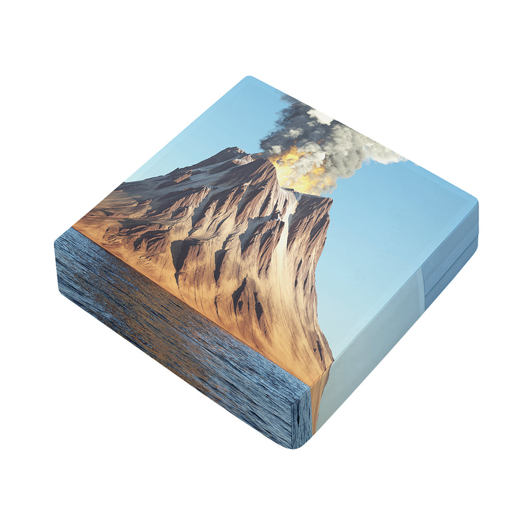 Volcanic Mountain Print Outdoor Seat Cushion Cover