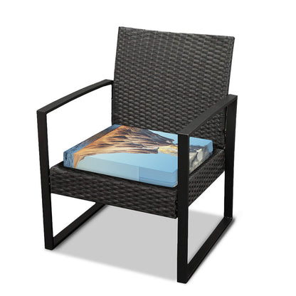 Volcanic Mountain Print Outdoor Seat Cushion Cover