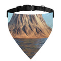 Volcanic Mountain Print Over The Collar Dog Bandana