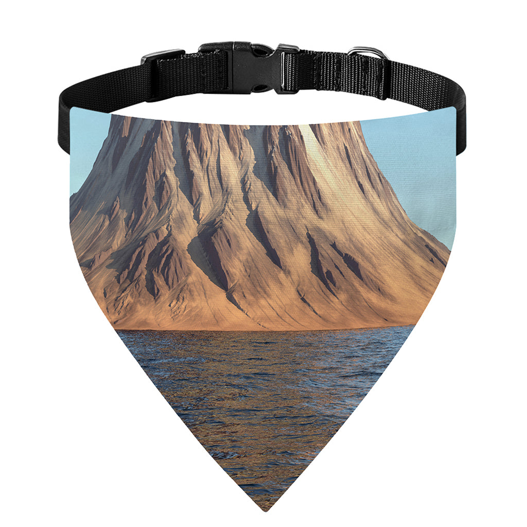 Volcanic Mountain Print Over The Collar Dog Bandana