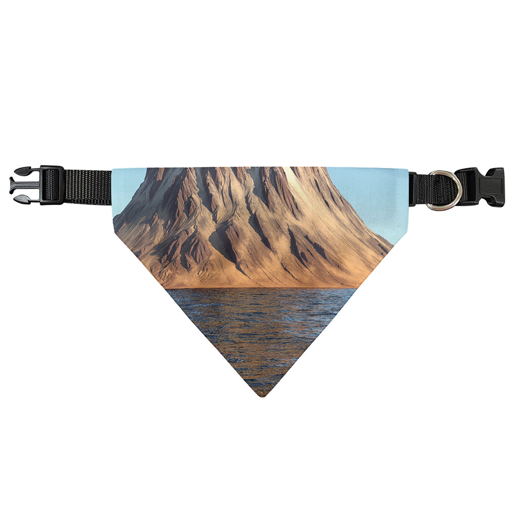 Volcanic Mountain Print Over The Collar Dog Bandana