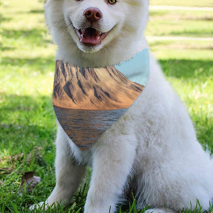Volcanic Mountain Print Over The Collar Dog Bandana