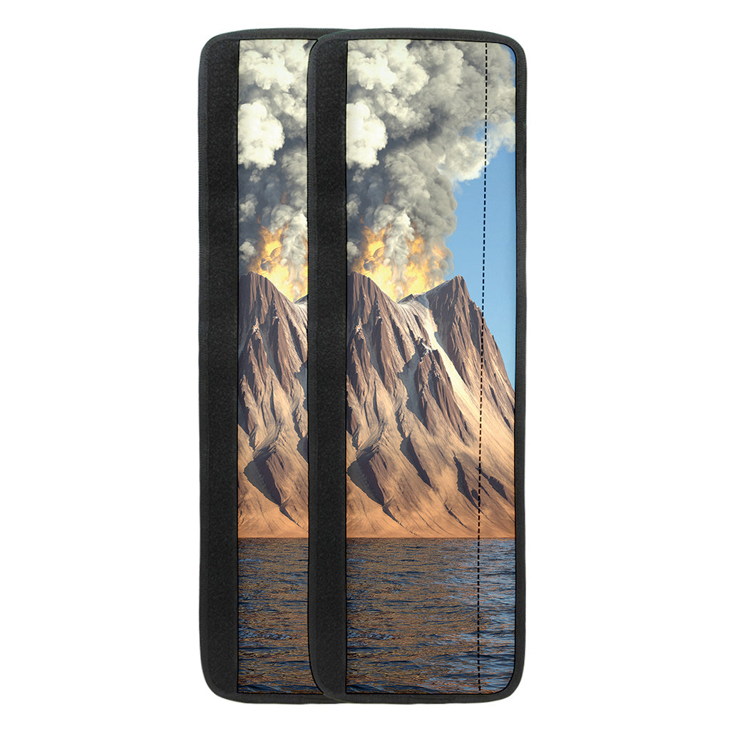Volcanic Mountain Print Refrigerator Handle Covers