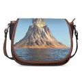 Volcanic Mountain Print Saddle Bag
